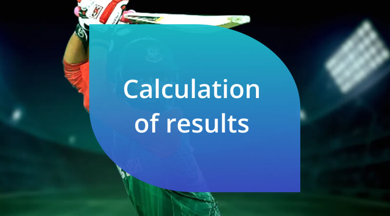 Calculation of results