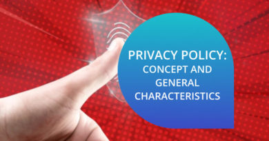 Privacy policy: concept and general characteristics