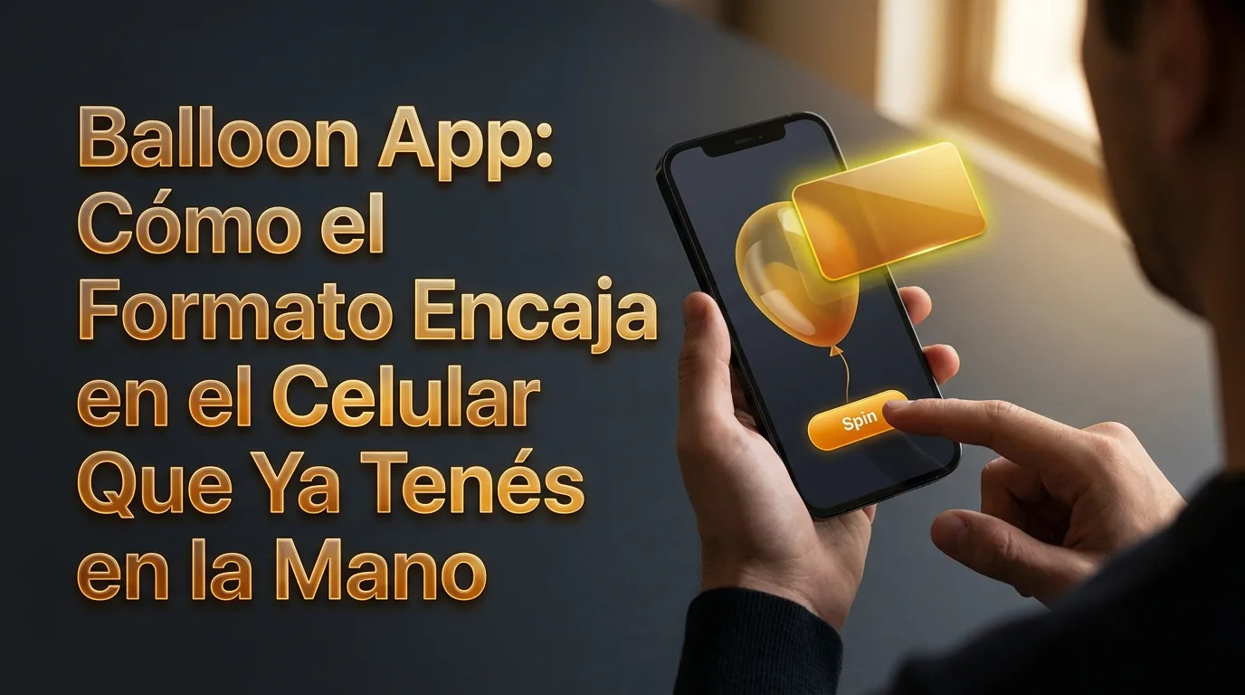 Balloon App: Cómo el Formato Encaja en el Celular Que Ya Tenés en la Mano