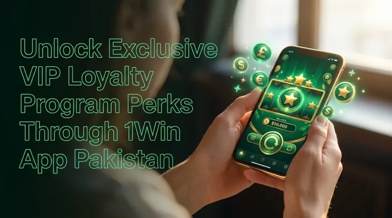 Hands holding a phone displaying a loyalty program and VIP perks.