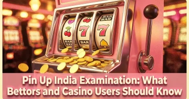 Vintage slot machine, coins spilling, under warm glow.