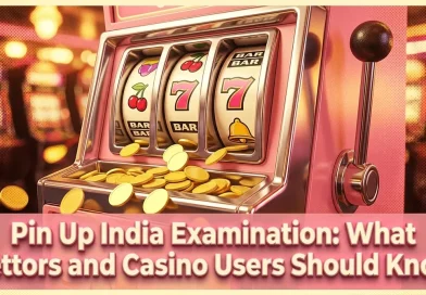Vintage slot machine, coins spilling, under warm glow.